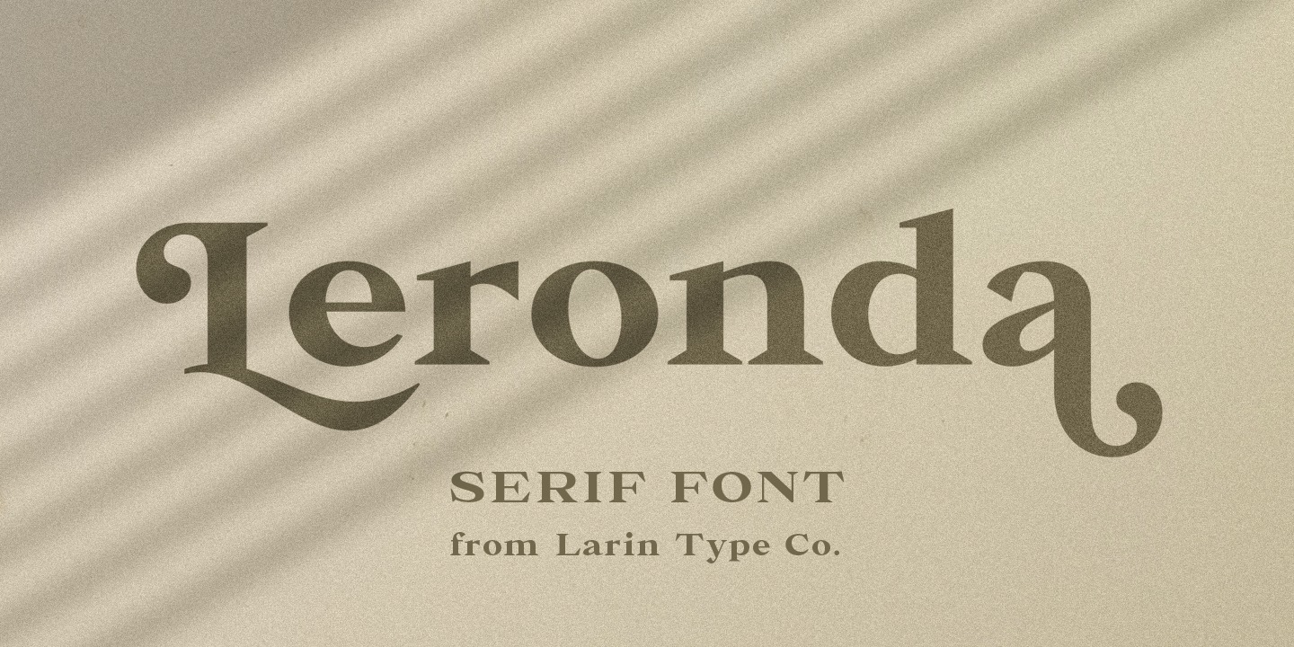 フォント Leronda